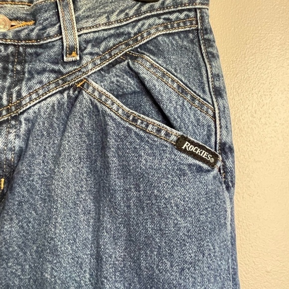 Rockies Vintage 80's lo- Rise relaxedCowboy Jeans size 7 long - Picture 4 of 15